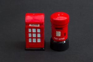 Red Telephone Salt and Pepper Shaker