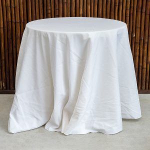 Tablecloths Small Round White