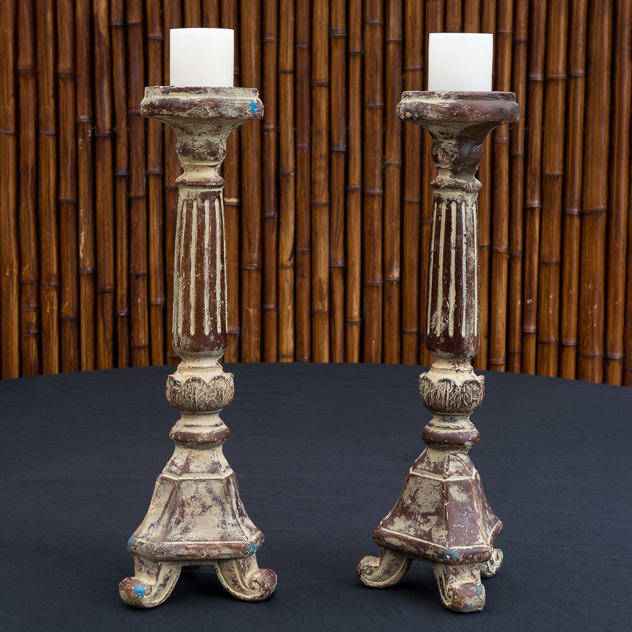 Tall Vintage Candle Sticks